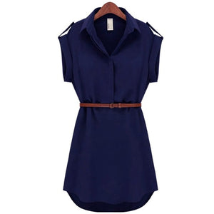 Navy Shirt Dress