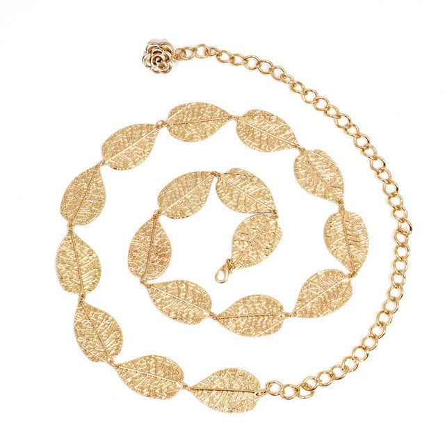 Gold Leaf Chain Belt